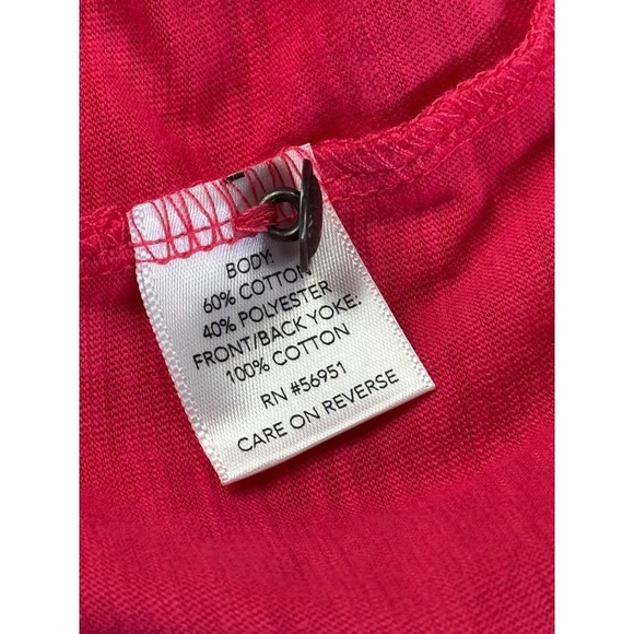 Northcrest Tank Top Womens L Pink Sleeveless Crochet Trim Casual Summer - Picture 5 of 10